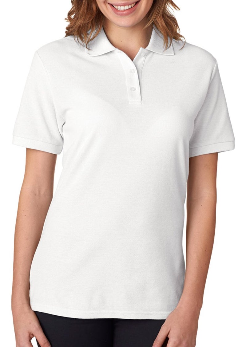 Jerzees Easy Care Ladies' Pique Sport Shirt (White) (2X)